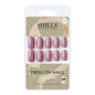 Shills Professional Press On Solid Colour Squoval Nails - 24 U