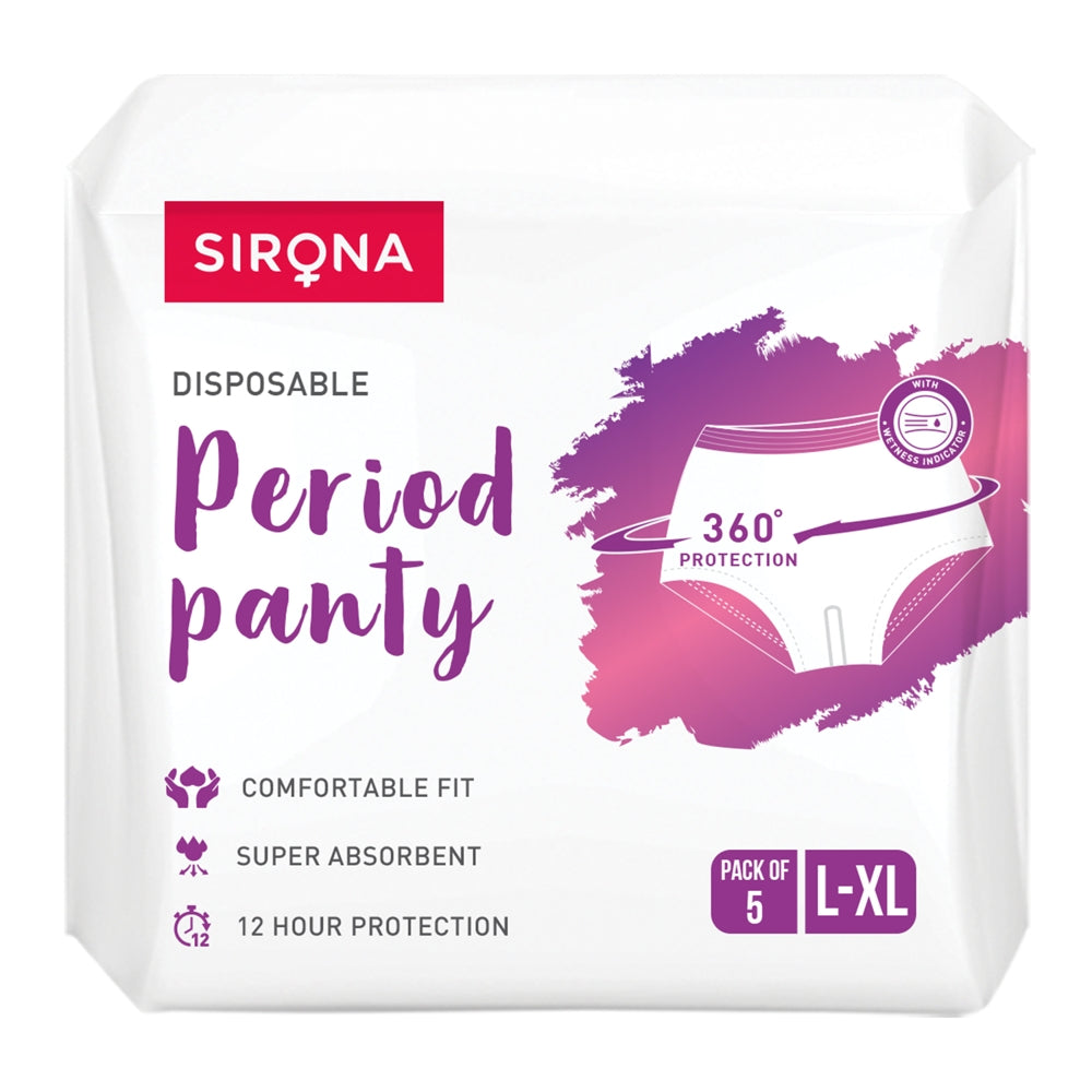 Sirona Disposable Period Panty (L-XL) - 5 U