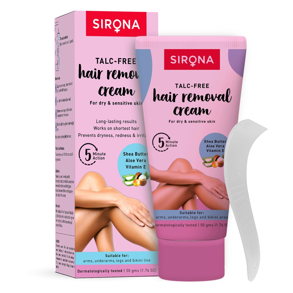 Sirona Talc-Free Hair Removal Cream For Dry & Sensitive Skin - 50 g