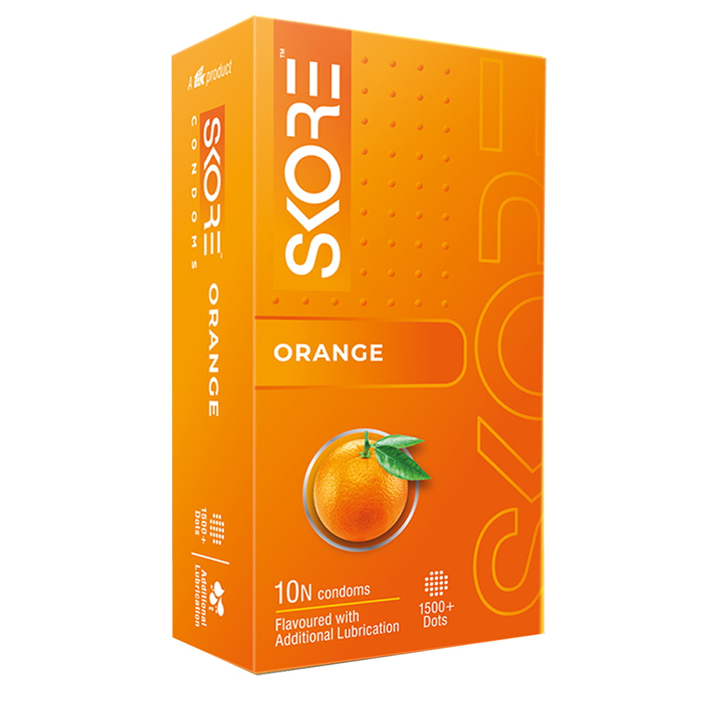 Skore Orange Condoms - 10 U