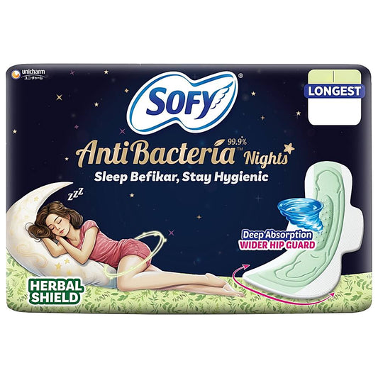 Sofy Anti Bacteria Nights Pads XXL - Set Of 40 - 1 Unit