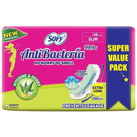 Sofy Body Fit Antibacterial XL Pads - 48 U