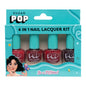 Sugar Pop 4 In 1 Nail Lacquer Kit 02 Rouge Canvas - 4 x 5 ml