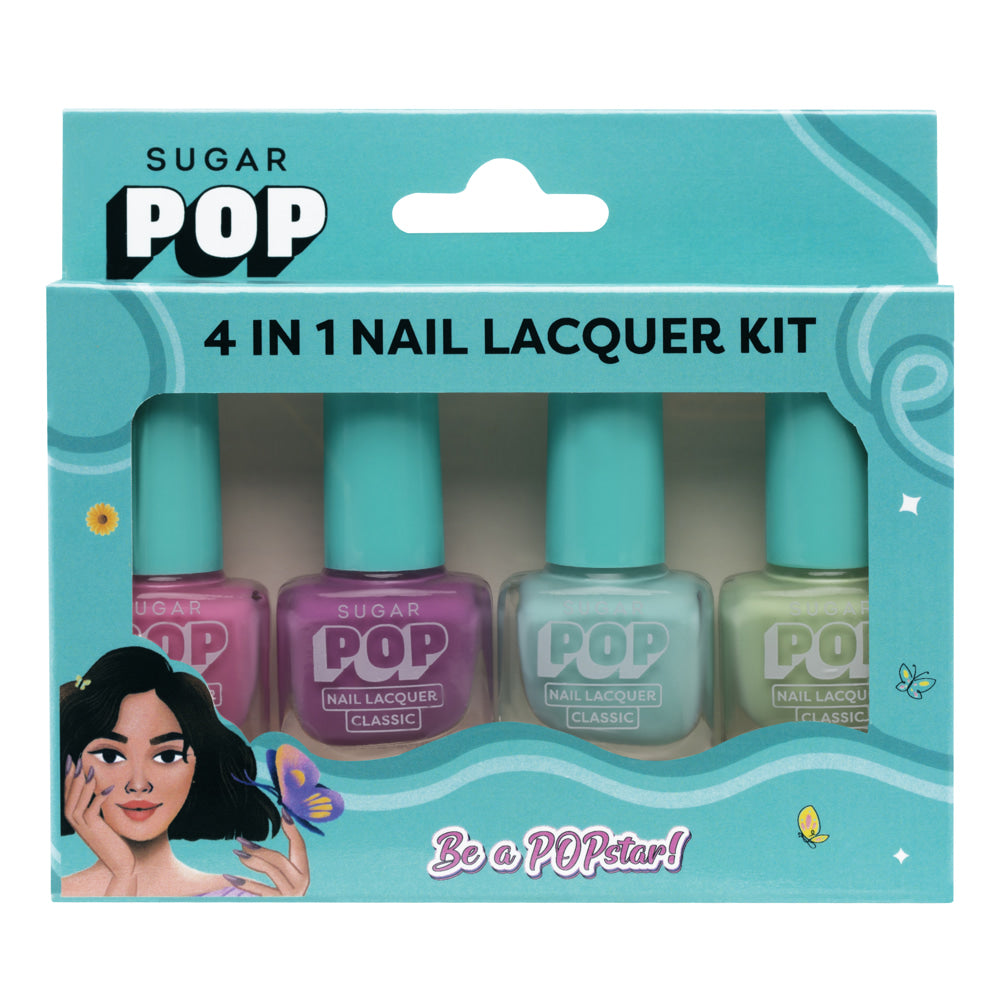 Sugar Pop 4 In 1 Nail Lacquer Kit 04 Pastel Paradise - 4 x 5 ml