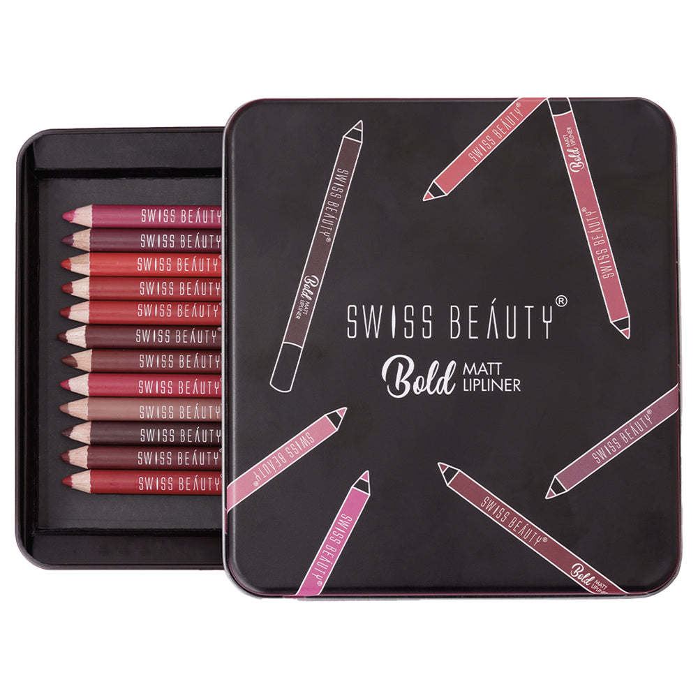 Swiss Beauty Bold Matt Lipliner - 12 x 1.6 g