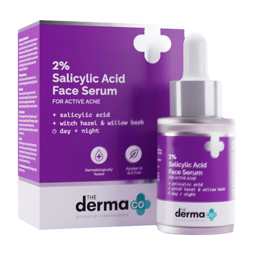 The Derma Co 2% Salicylic Acid Face Serum For Active Acne - 30 ml