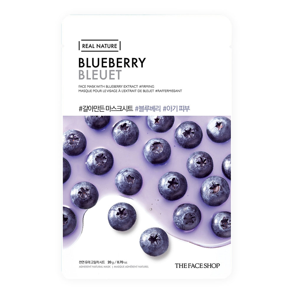 The Face Shop Real Nature Blueberry Sheet Mask - 20 g