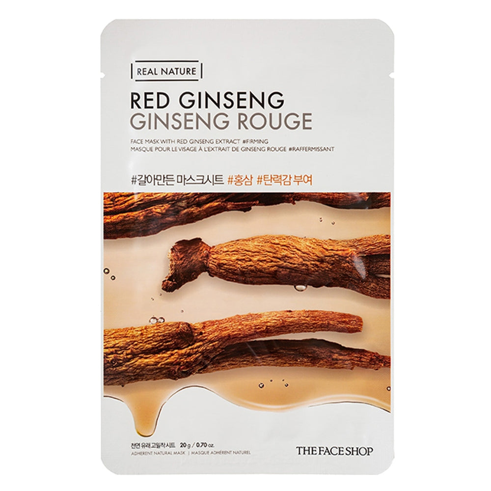 The Face Shop Real Nature Ginseng Sheet Mask - 20 g