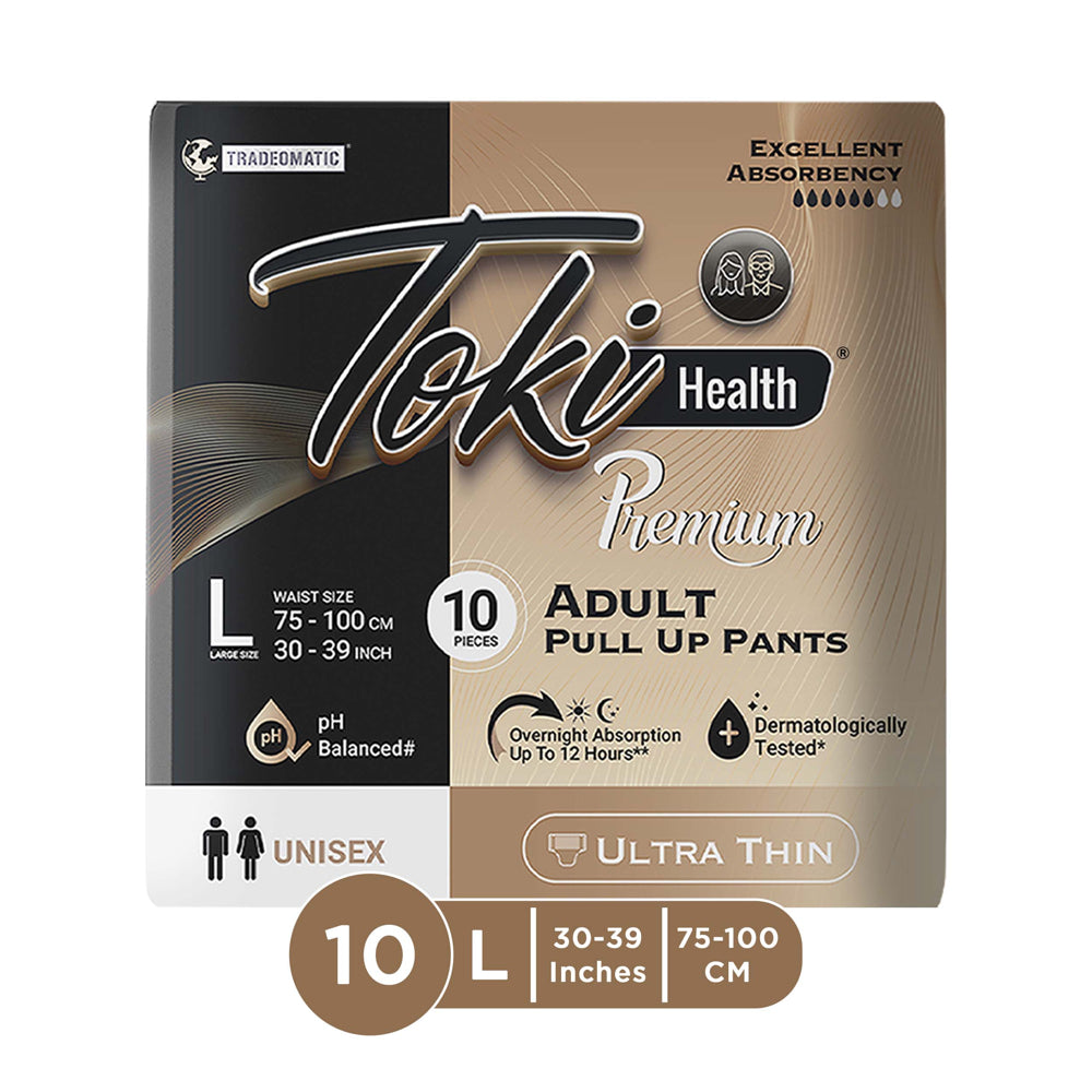 Toki Health Premium Adult Pull Up Pants L - 10 U