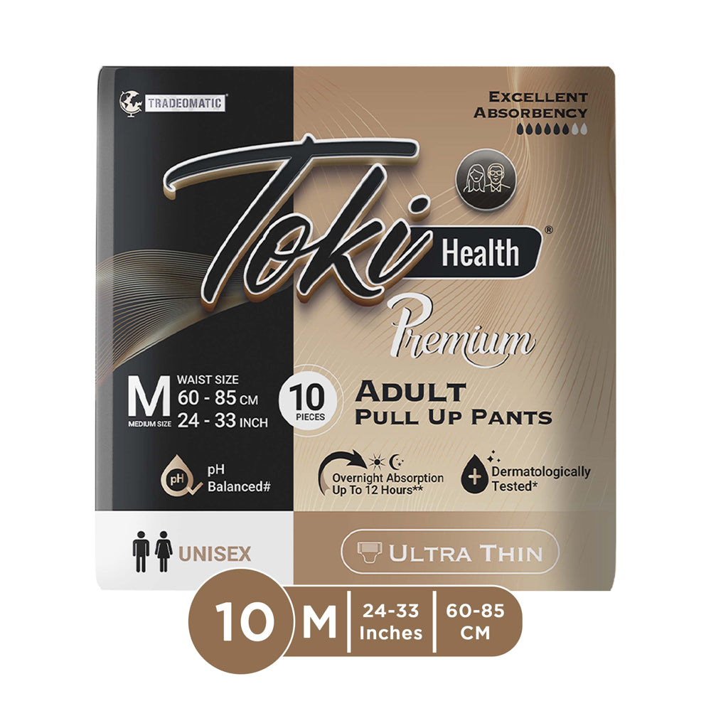 Toki Health Premium Adult Pull Up Pants M - 10 U