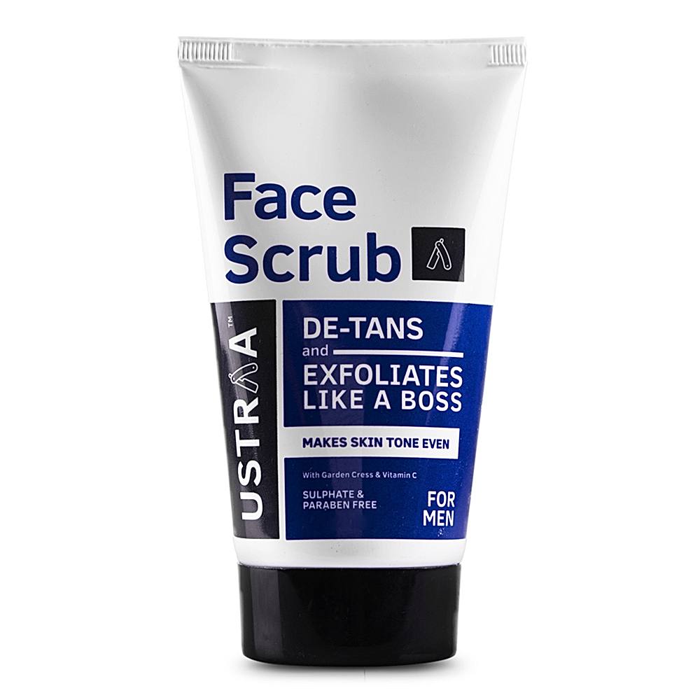 Ustraa Face Scrub De-Tan For Men - 100 g