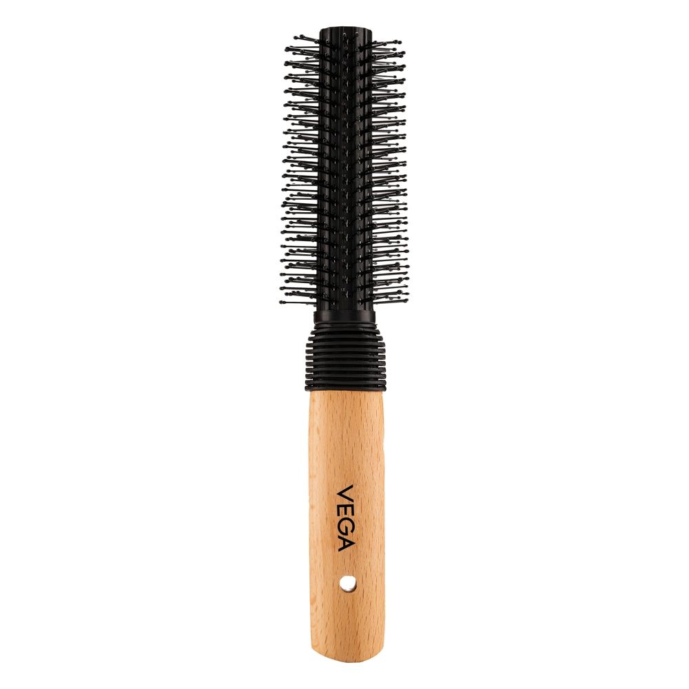 Vega Round Hair Brush (E8-RB) Black - 1 U