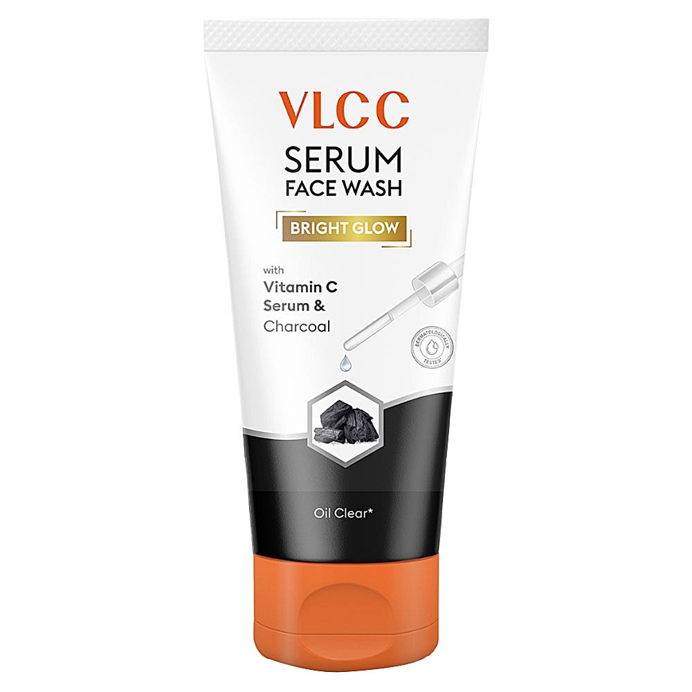 VLCC Serum Face Wash With Vitamin C Serum & Charcoal - 100 ml