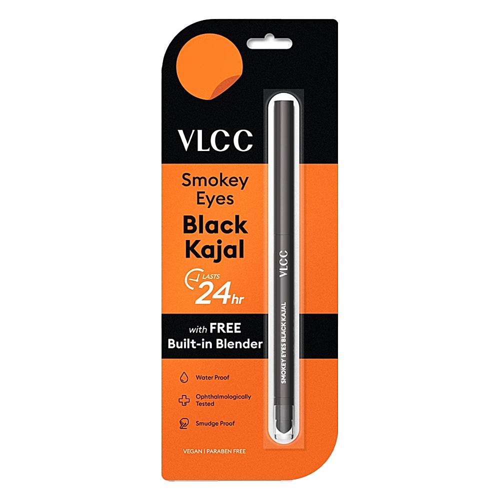Vlcc Smokey Eyes Black Kajal - 0.35g
