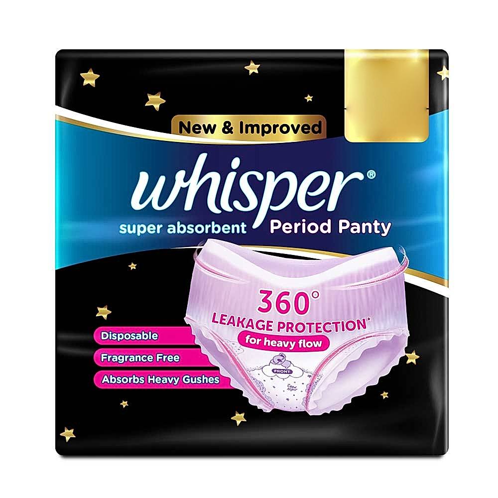 Whisper Super Absorbent Period Panty L-XL - 6 U