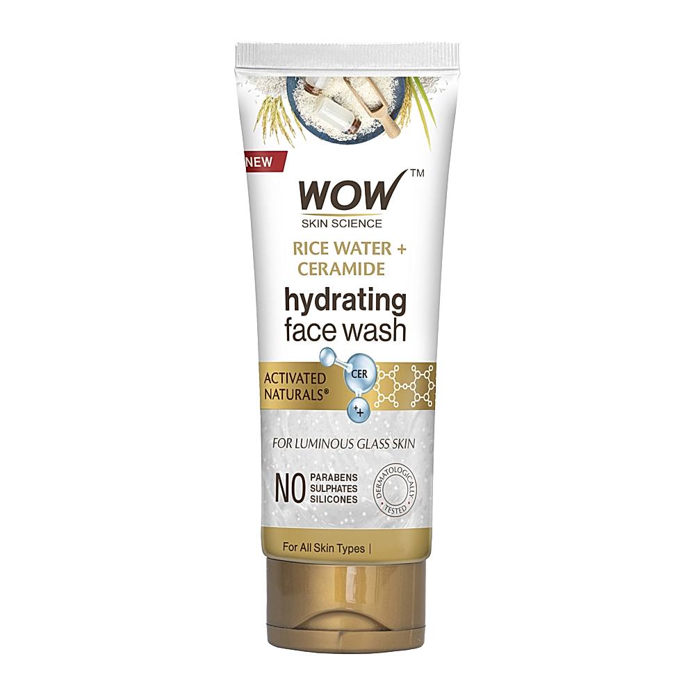 Wow Skin Science Rice Water + Ceramide Hydrating Face Wash - 100 ml