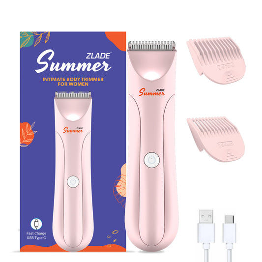 Zlade Summer Intimate Body Trimmer For Women - Pink - 1 U