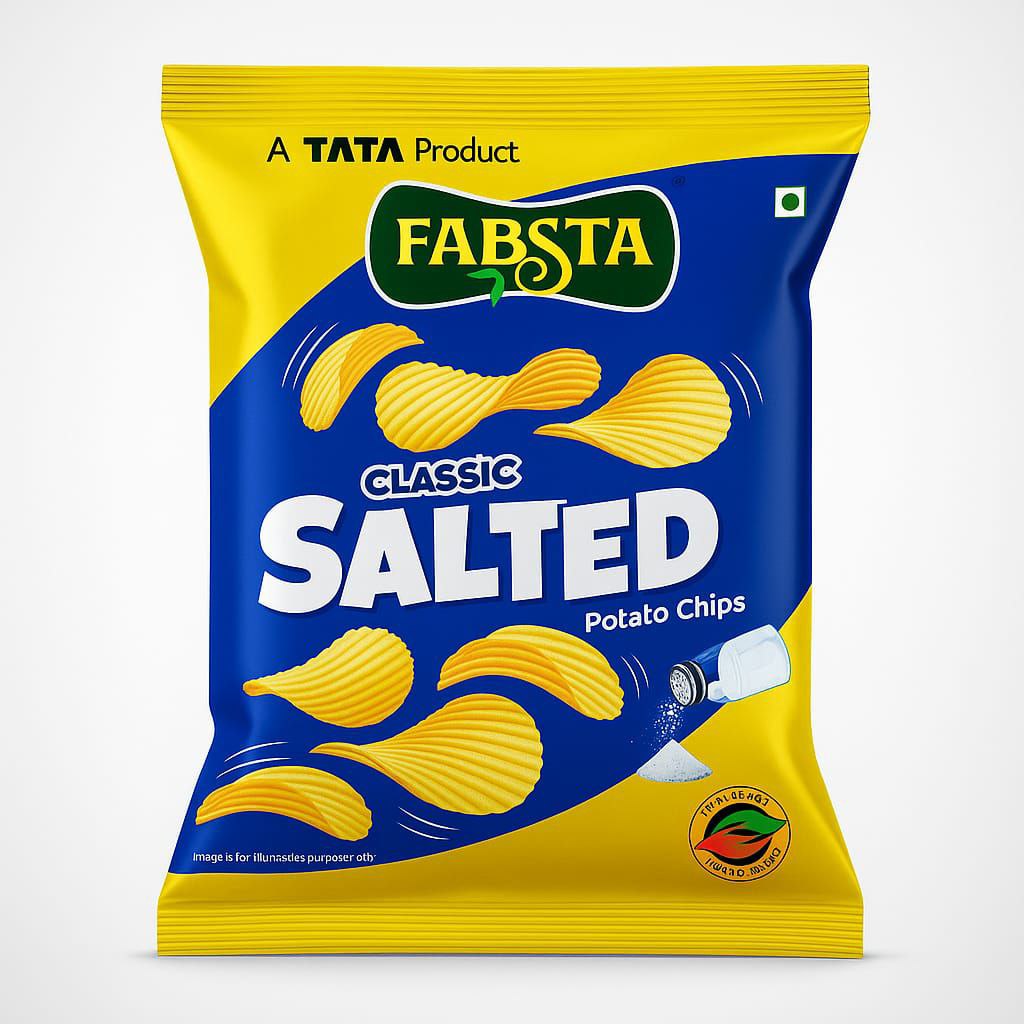 TATA Fabsta Classic Salted Potato Chips 75 gm