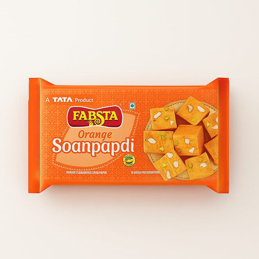 TATA Fabsta Orange Soan Papdi - 200 Gm