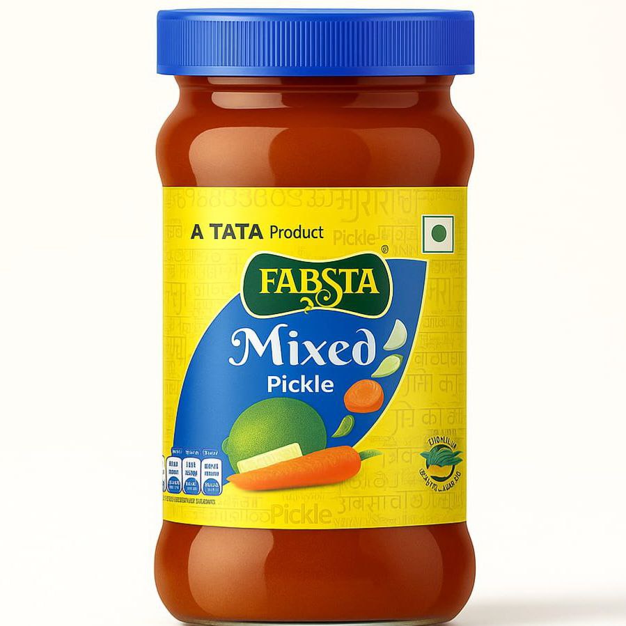 TATA Fabsta Mixed Pickle Bottle 300 Gm