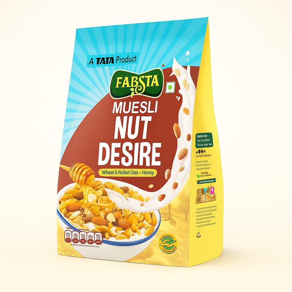 TATA Fabsta Fruit N Nut Muesli Box 500 Gm