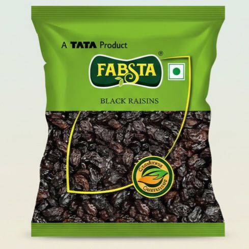 TATA Fabsta Black Raisins Seeded 500 Gm