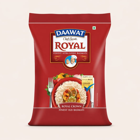 Daawat - Chef's Secretz Royal Crown 1121 Basmati Rice, 30 Kg