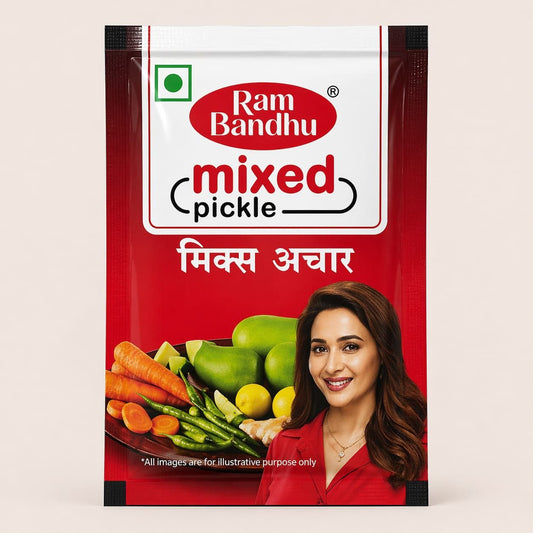 Ram Bandhu - Mixed Pickle Sachets, 5 gm (Pack of 100)