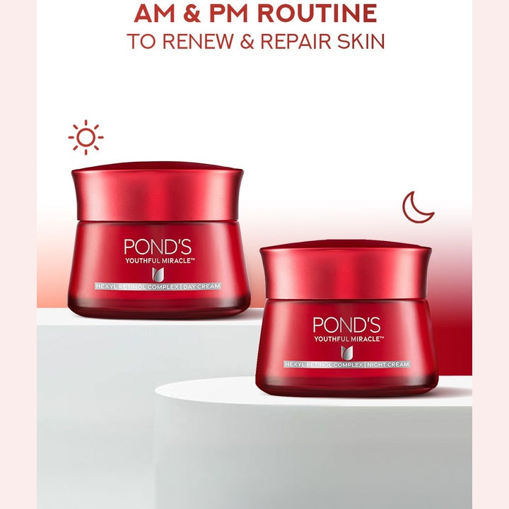 Ponds Women Set of 2 Age Miracle Cell ReGEN Day Cream & Wrinkle Corrector Night Cream