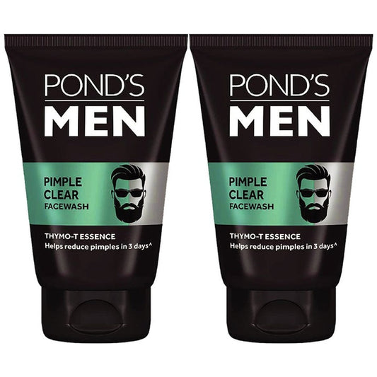 Ponds Men Set Of 2 Pimple Clear Face Wash With Thymo-T Essence - 100g Each