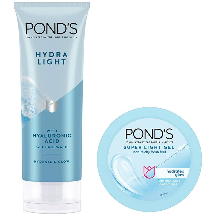 Ponds Hydra Light Hydrating Face Wash 100g & Super Light Gel 200ml