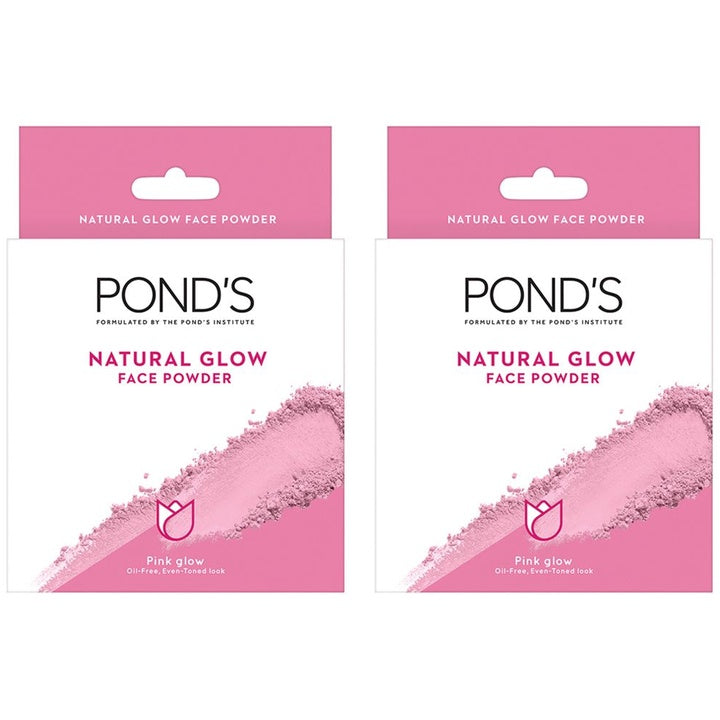 Ponds Set of 2 Oil Free Natural Glow Loose Face Powder - Pink Glow