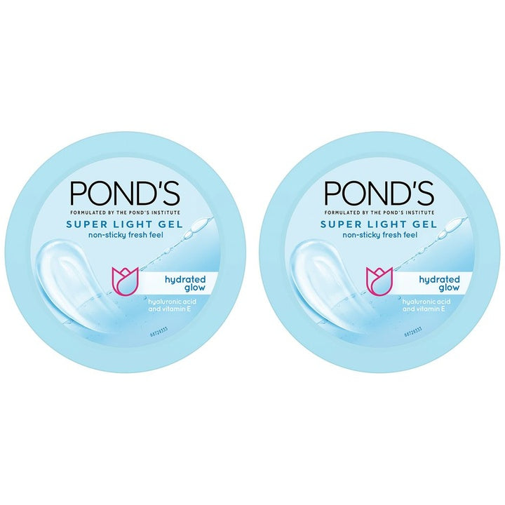 Ponds Set of 2 Super Light Gel Oil Free Moisturiser With Hyaluronic Acid - 200 ml Each