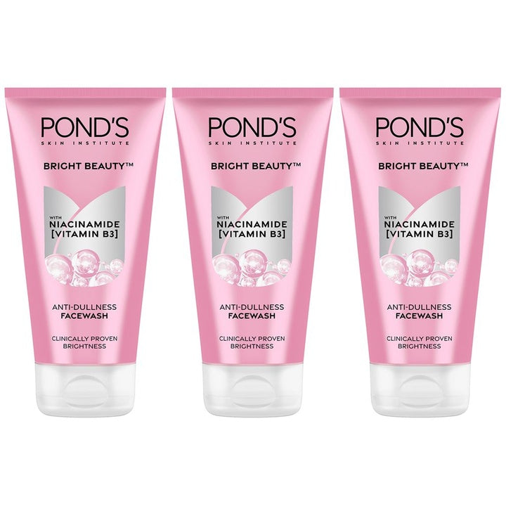 Ponds Set of 3 Bright Beauty Anti-Dullness Facewash with Vitamin B3 - 150 g each