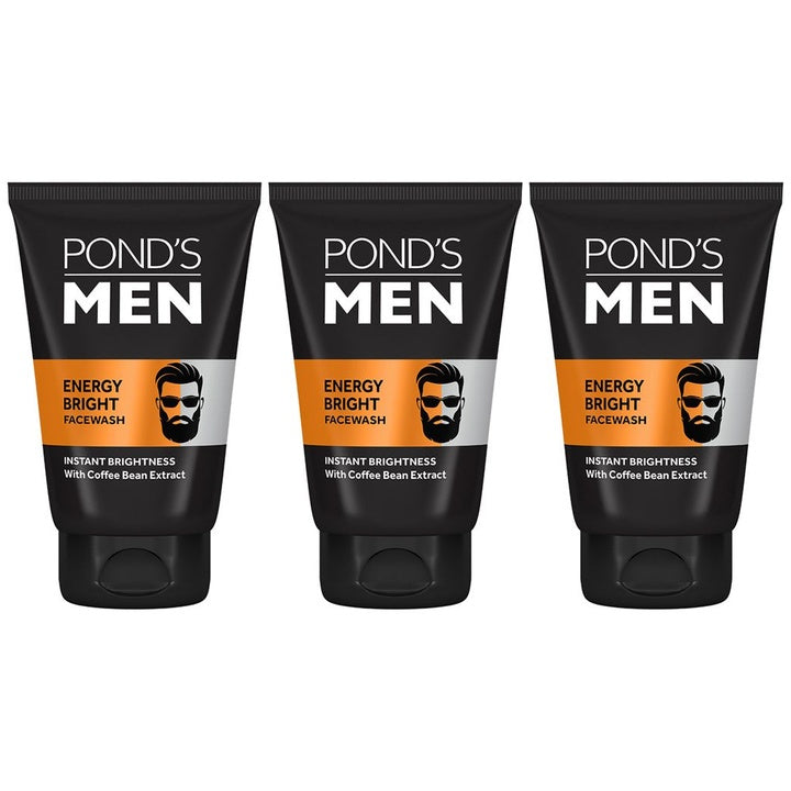 Ponds Men Set of 3 Energy Charge Face Wash - 100 g each