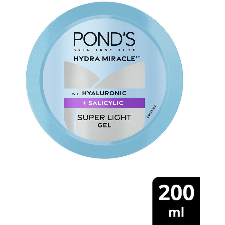 Ponds Hydra Miracle Super Light Gel With Hyaluronic Acid & Salicylic - 200ml