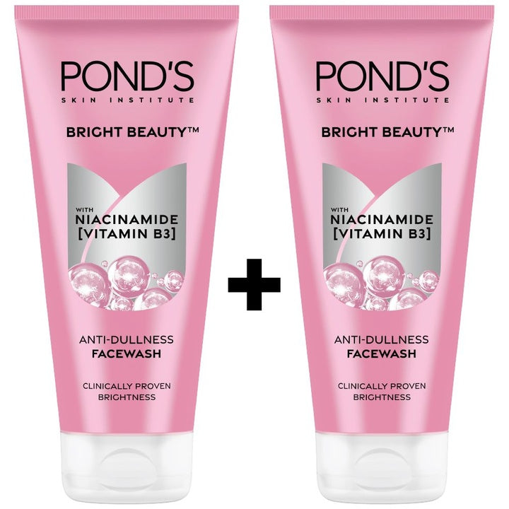 Ponds Pack of 2 Bright Beauty Anti-Dullness Facewash With Niacinamide - 200g Each