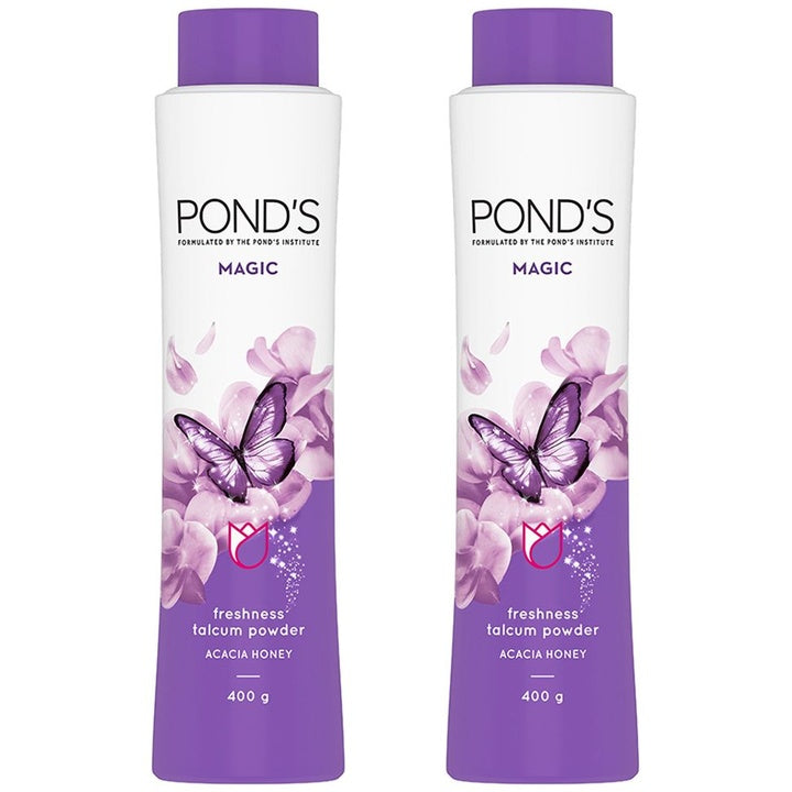 Ponds Women Set of 2 Magic Freshness Acacia Honey Talc - 400 g Each