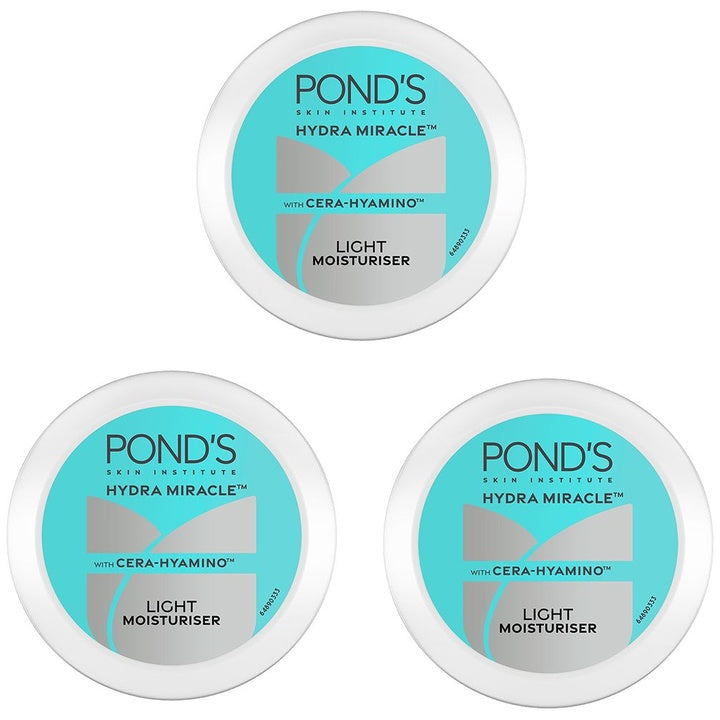 Ponds Set of 3 Hydra Miracle Light Moisturiser with Cera-Hyamino - 200ml each