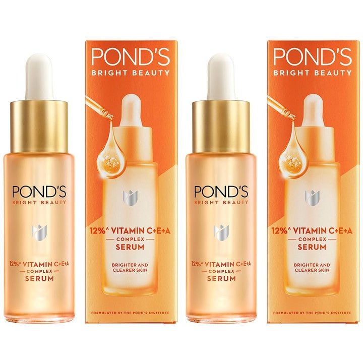 Ponds Set Of 2 Bright Beauty 12% Vitamin C+E+A Complex Face Serum - 14ml Each