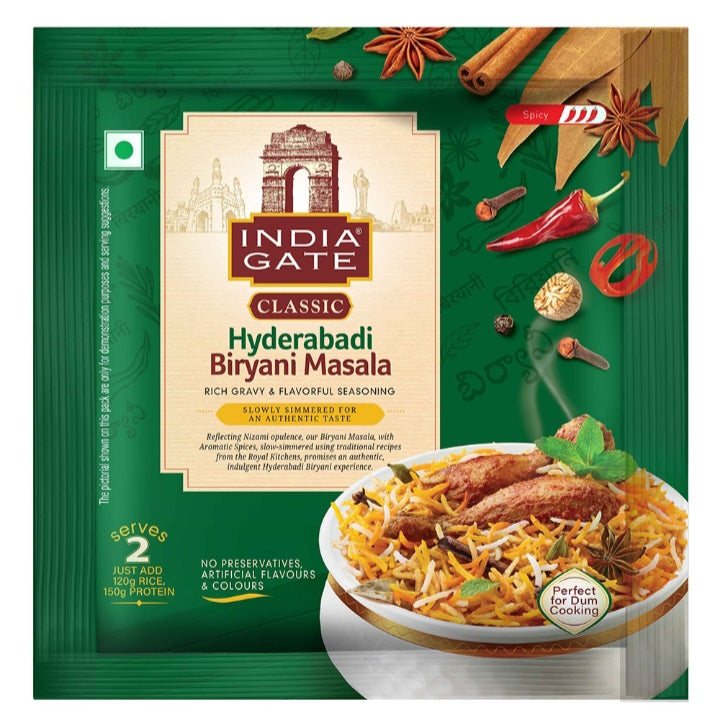 India gate classic Hyderabadi biryani masala : 70 gm