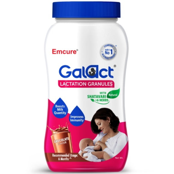 Emcure Galact Lactation Granules Chocolate Flavour: 200 gm