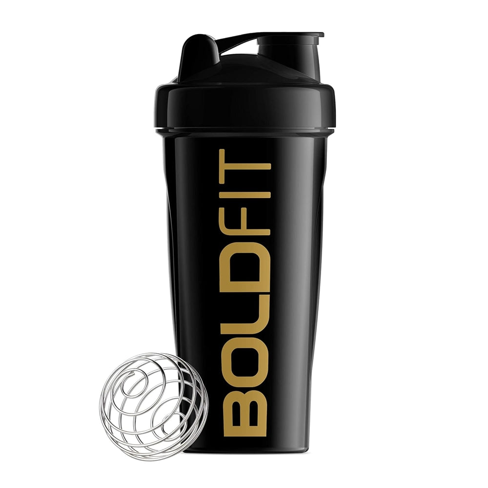 Boldfi Gym Bold Shaker Bottle (700 ml) - Black - 1 U