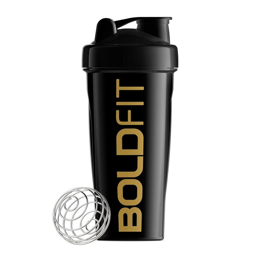 Boldfi Gym Bold Shaker Bottle (700 ml) - Black - 1 U