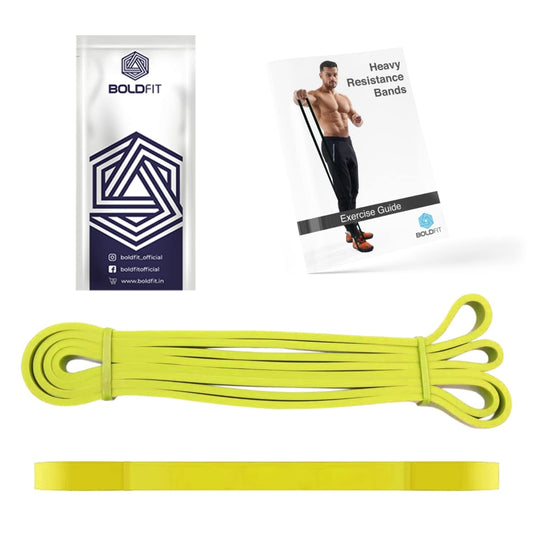 Boldfit Heavy Resistance Bands (3-7 Kg) - Yellow - 1 U