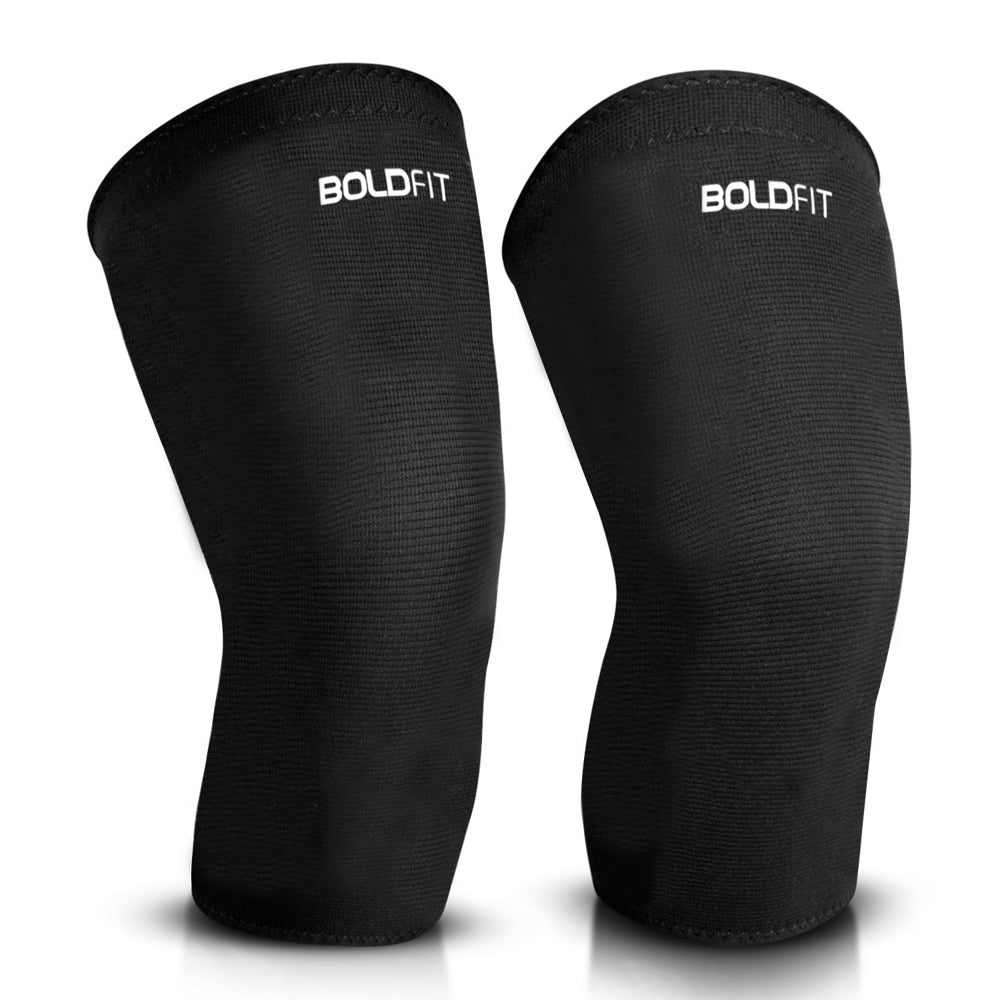 Boldfit Knee Cap (Large) - Black - 2 U
