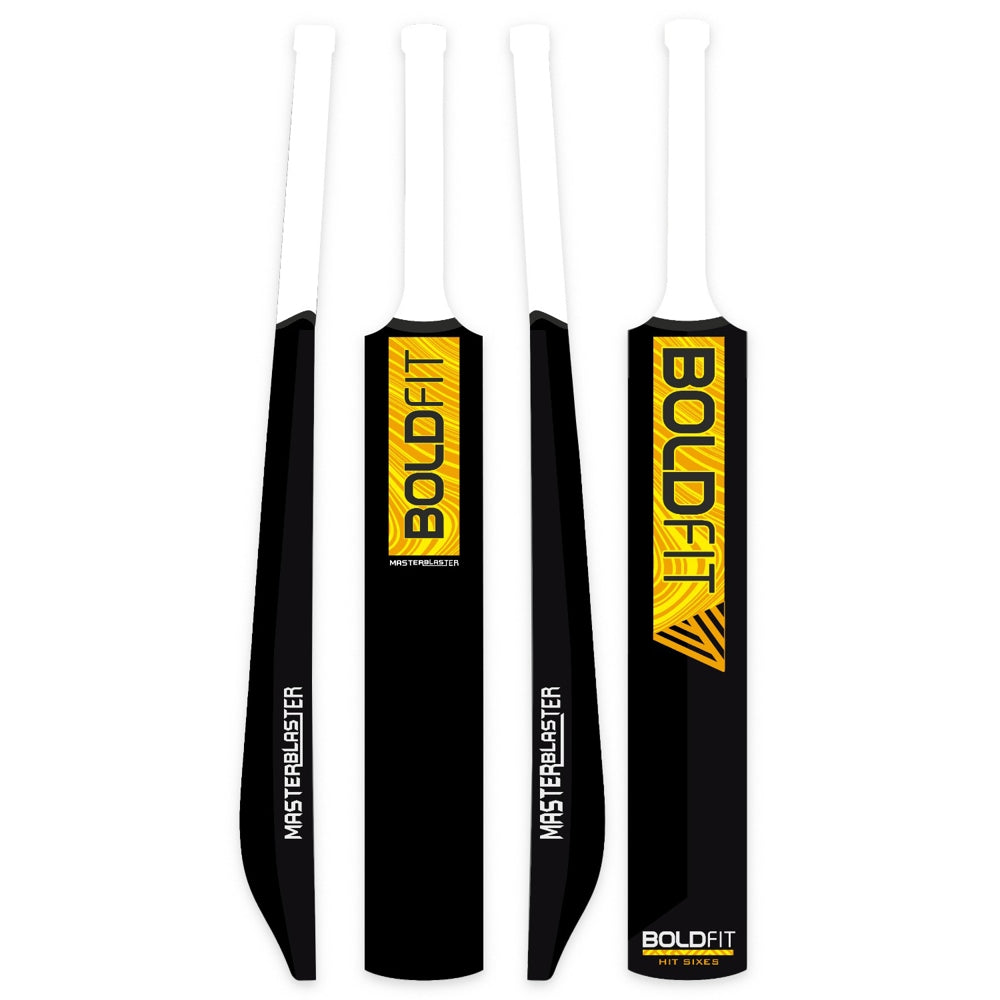Boldfit Plastic Cricket Bat -Black & White - 1 U