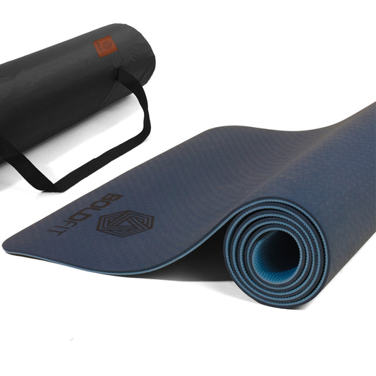 Boldfit Progrip Yoga Mat With Carrying Bag - Blue - 1 U