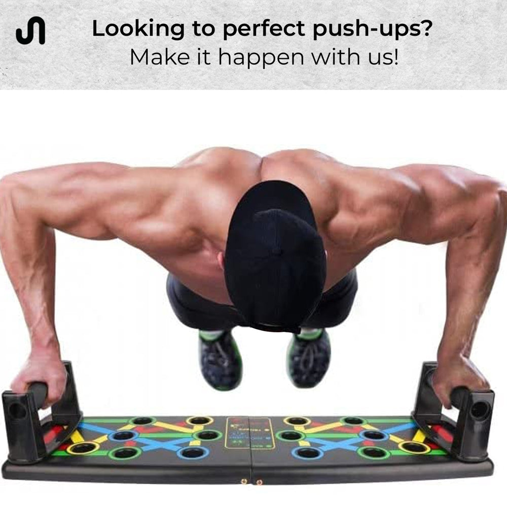 Boldfit Pushup Board - Black - 1 U
