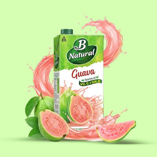 B Natural Pink Guava Juice Tetrapak 1 ltr
